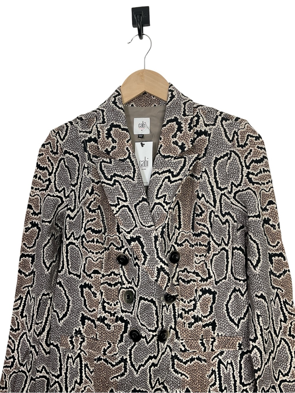 Cabi Python Blazer Jacket Size 4 - Picture 2 of 5